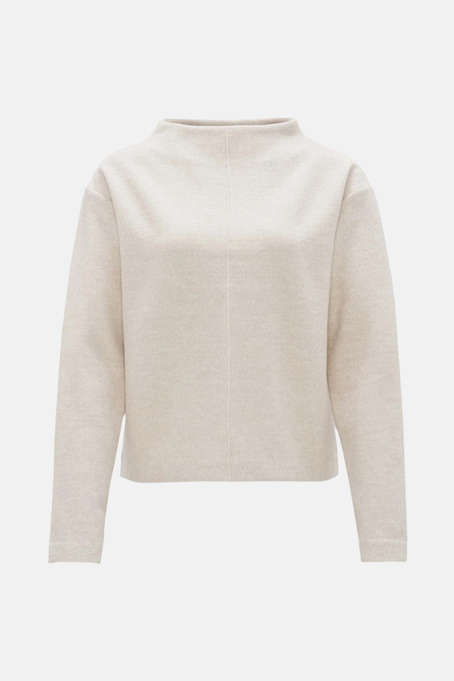 Pull à col rond écru de OPUS, texture douce et coupe décontractée.