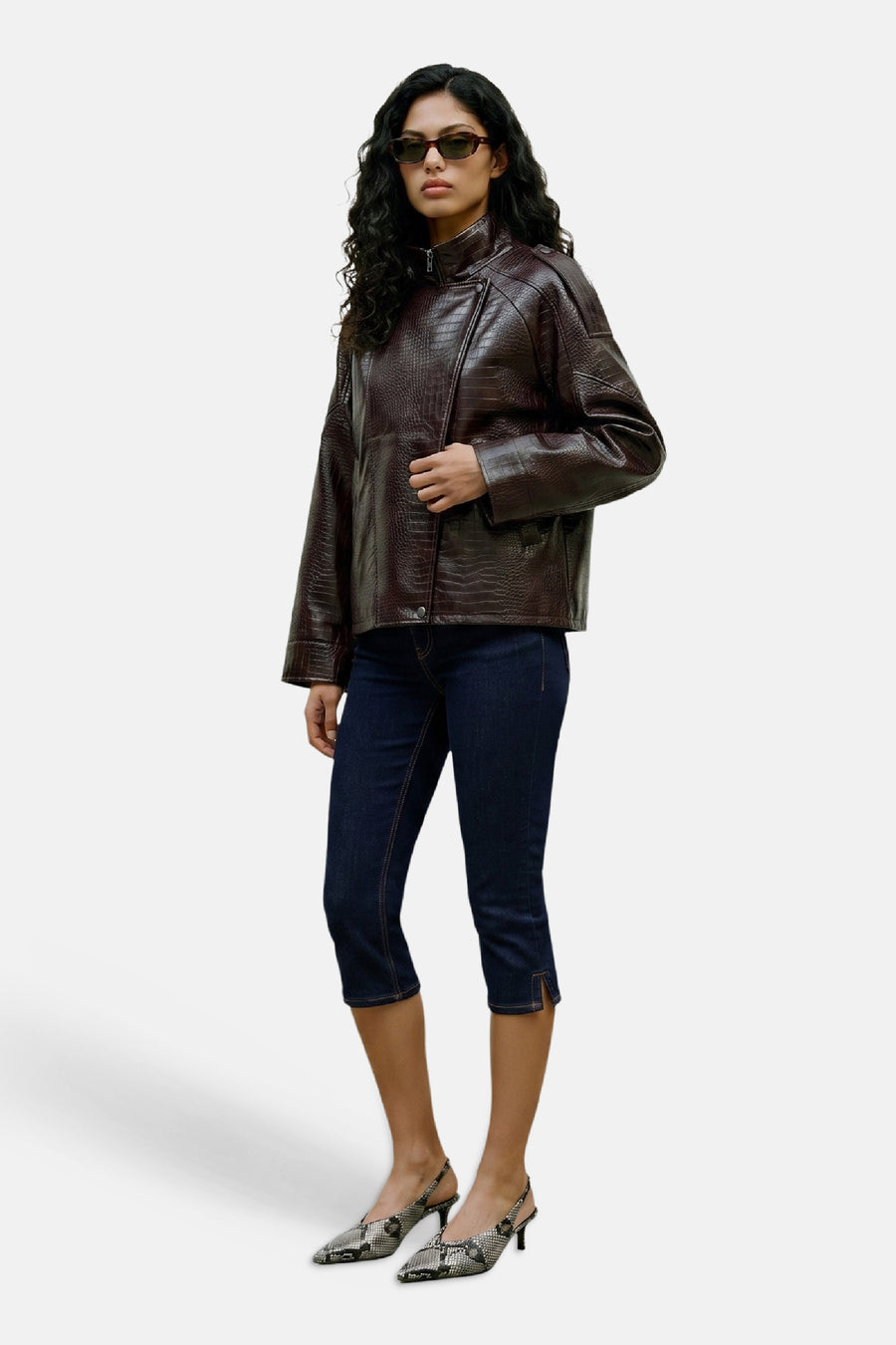 Dames tops jas biker brun - VERO MODA®