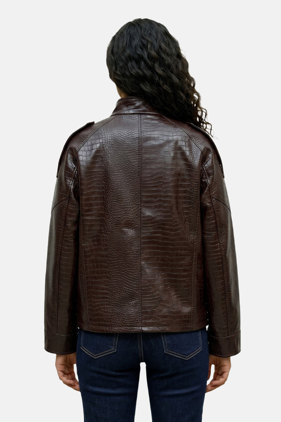 Dames tops jas biker brun - VERO MODA®
