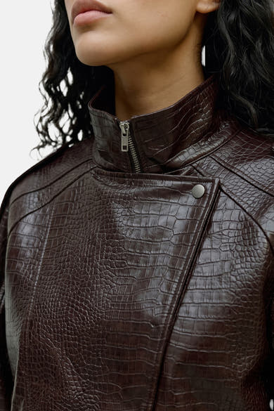 Dames tops jas biker brun - VERO MODA®