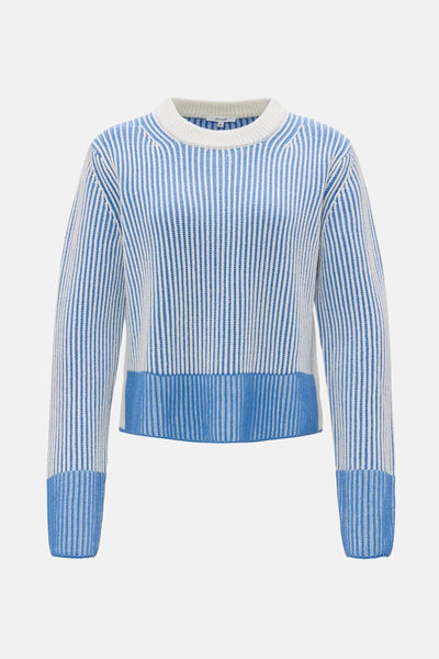 Pull col rond Bleu - OPUS