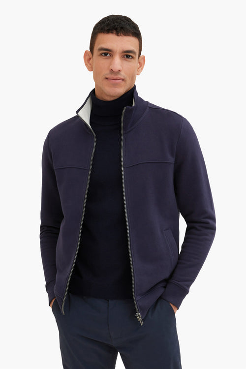 Sweat (gilet) Bleu - Tom Tailor