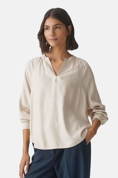 Blouse (lange mouwen) Beige - OPUS