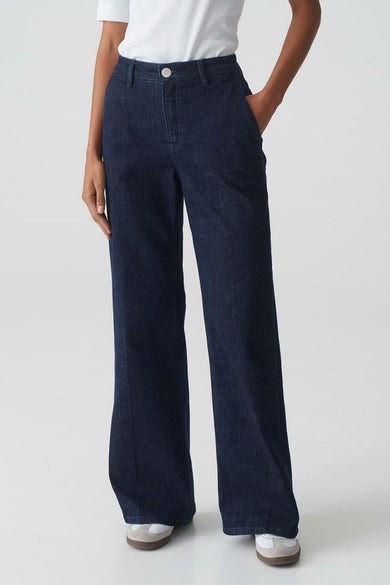 Jeans straight DARK BLUE DENIM - OPUS
