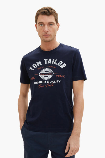 T-shirt (manches courtes) Bleu - Tom Tailor