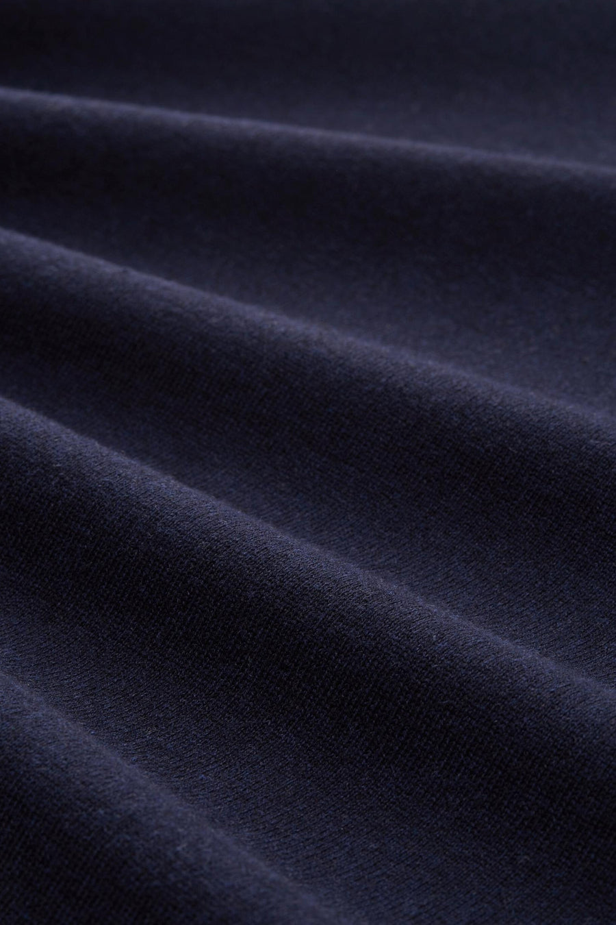 Tom Tailor blauwe V-hals trui, van getextureerde stof met delicate plooien.