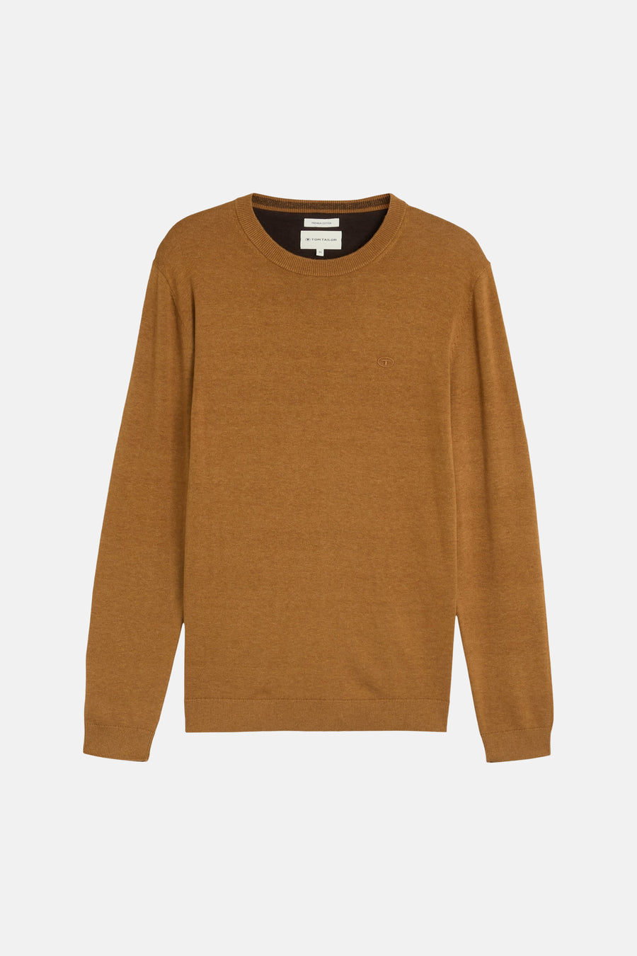 Pull col rond brun - Tom Tailor