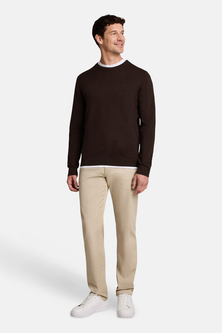 Pull O-hals - bruin