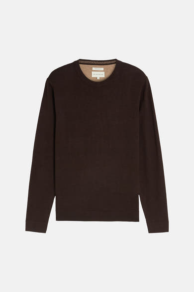 Pull col rond brun - Tom Tailor