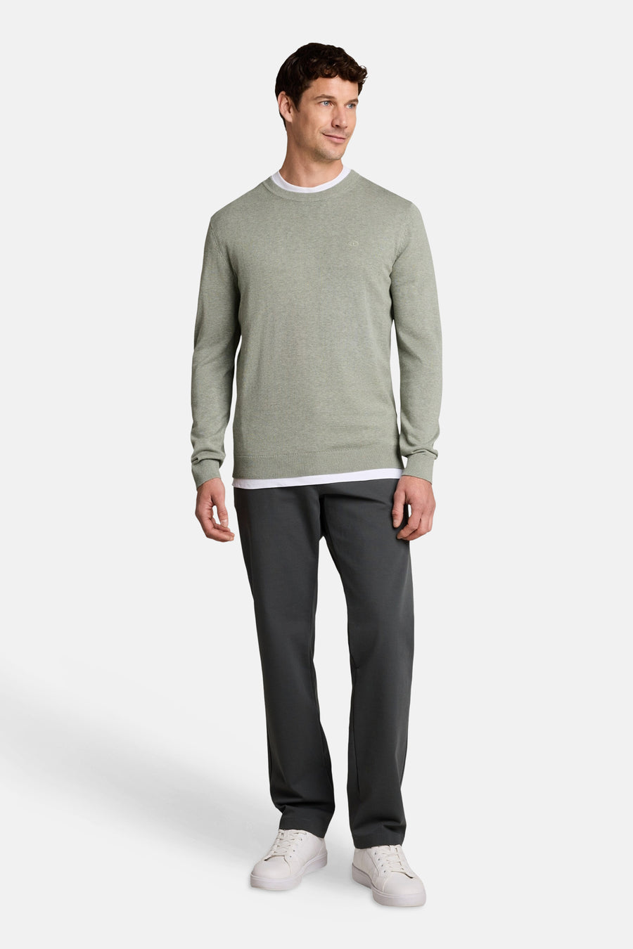 Trui met ronde hals groen - Tom Tailor