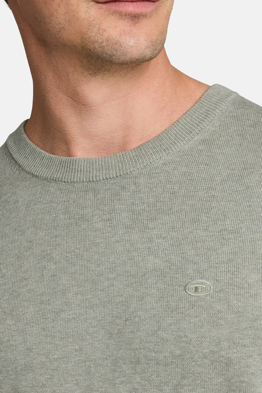 Trui met ronde hals groen - Tom Tailor