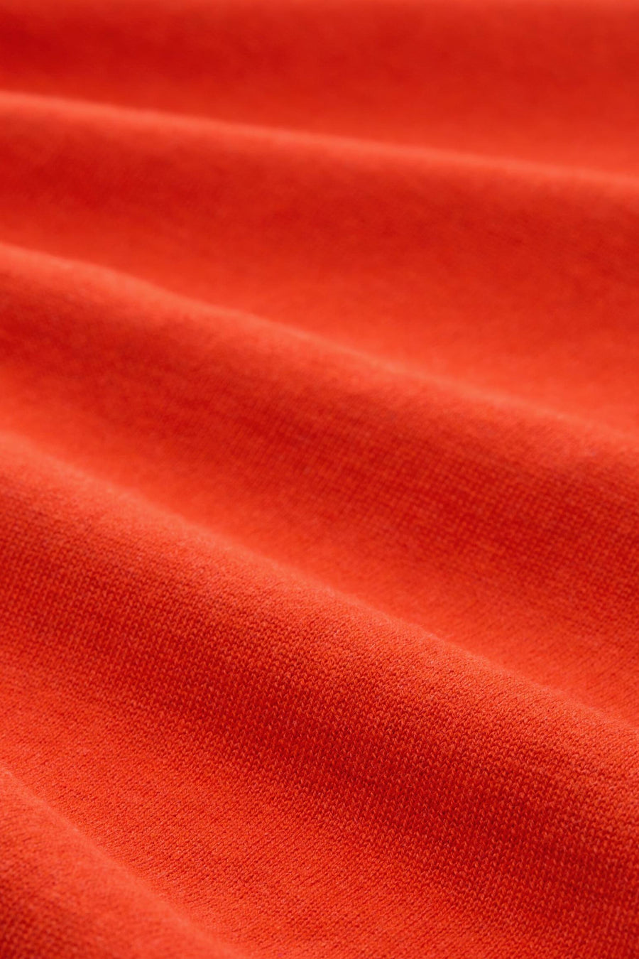 Pull à col rond orange de Tom Tailor, en maille côtelée avec un motif texturé subtil.