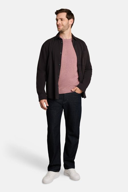 Trui met ronde hals roze - Tom Tailor