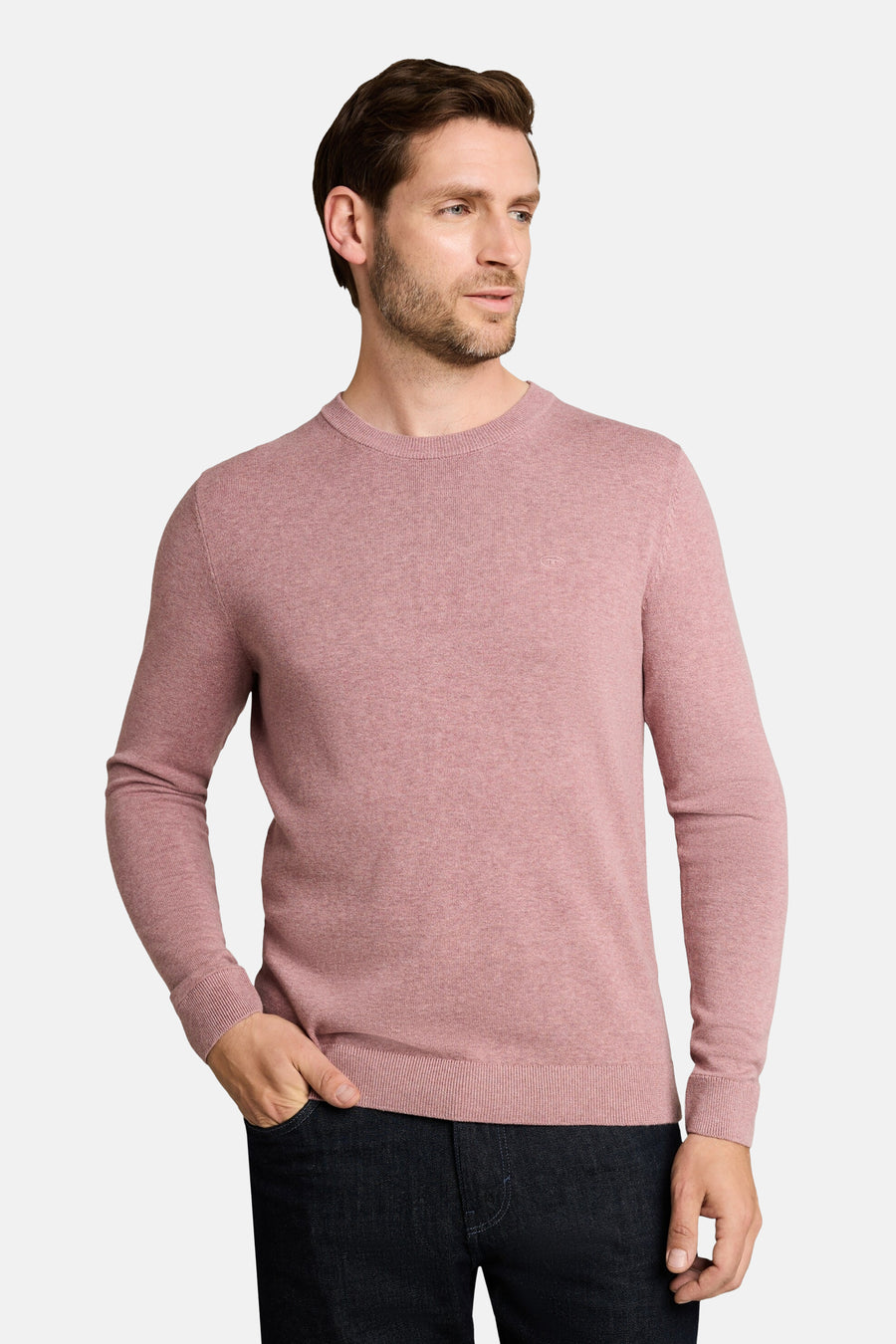 Pull col rond rose - Tom Tailor