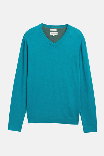 Pull col rond Bleu - Tom Tailor