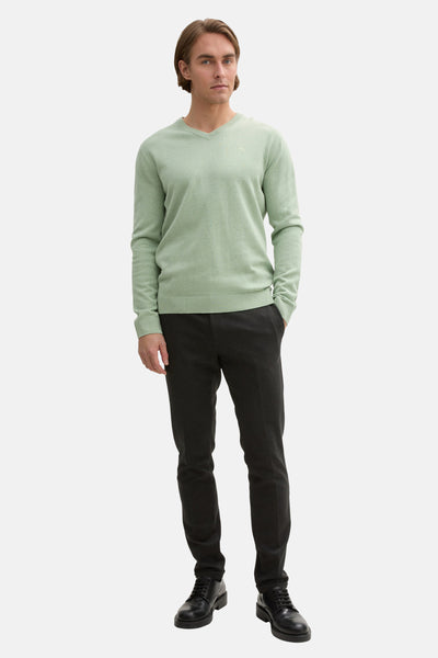 Pull col rond Vert - Tom Tailor