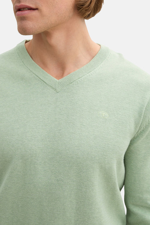 Pull col rond Vert - Tom Tailor
