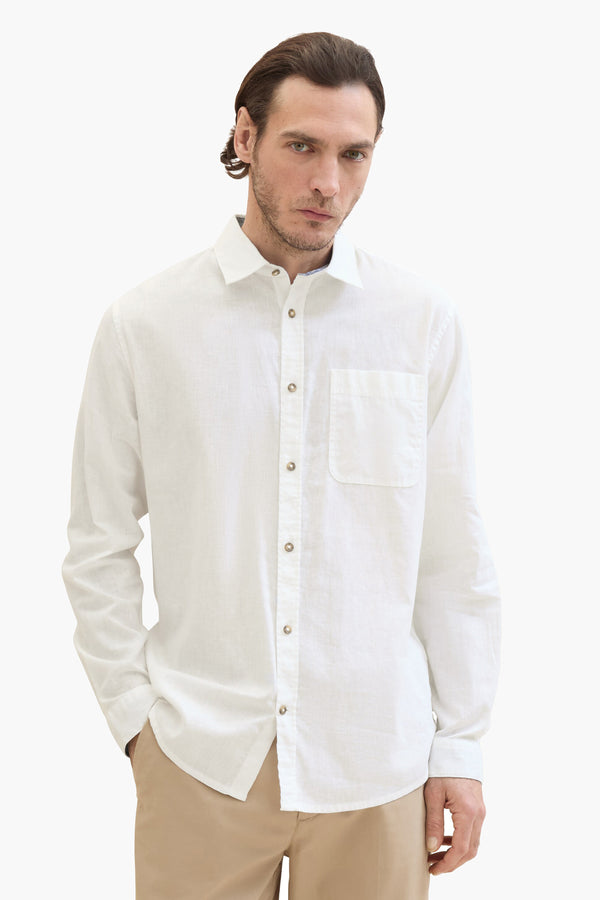 Hemd (lange mouwen) Wit - Tom Tailor