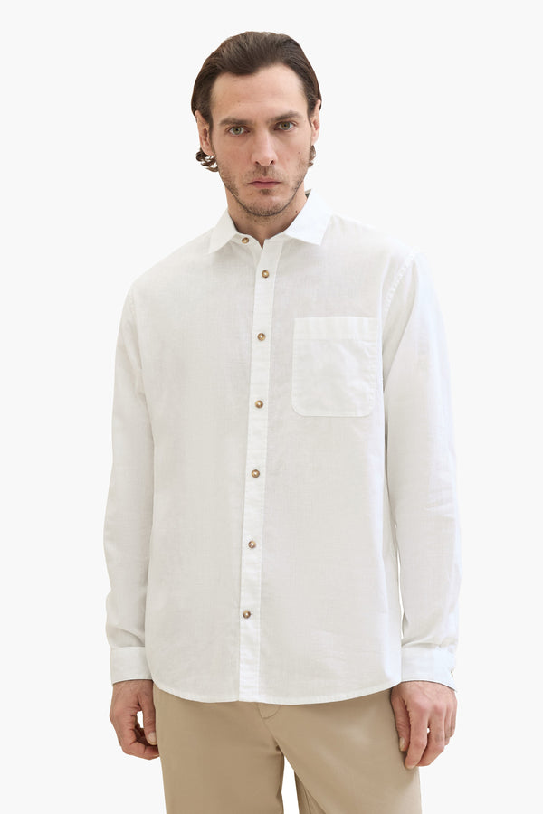 Hemd (lange mouwen) Wit - Tom Tailor