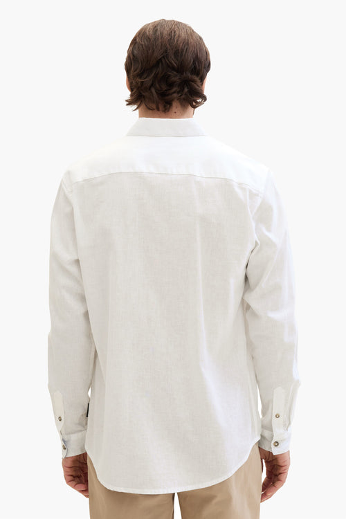 Chemise (manches longues) Blanc - Tom Tailor