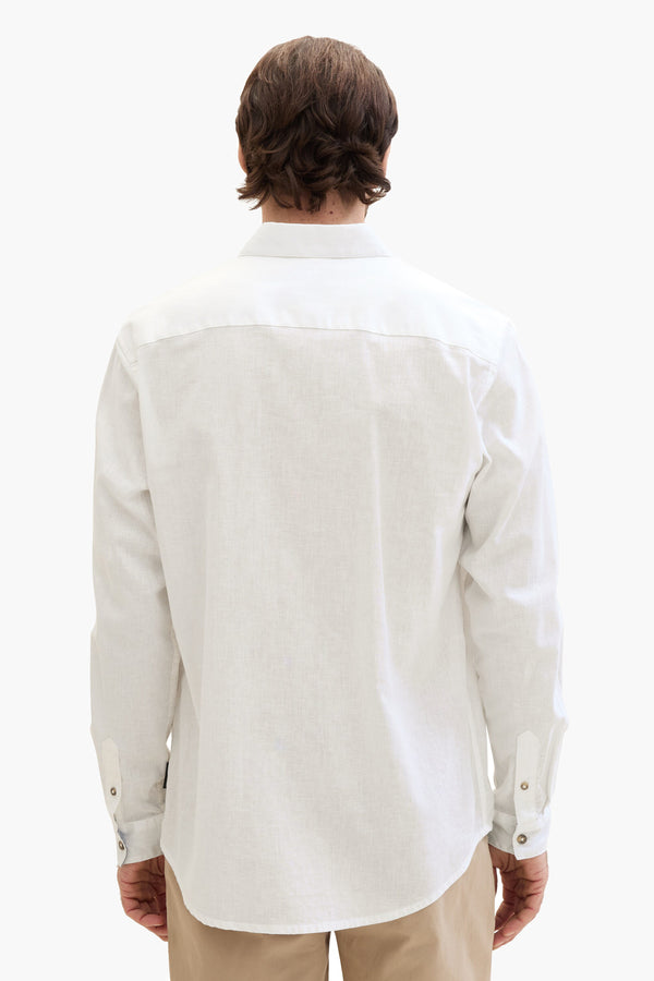 Hemd (lange mouwen) Wit - Tom Tailor