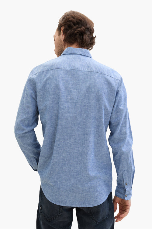Chemise (manches longues) Bleu - Tom Tailor