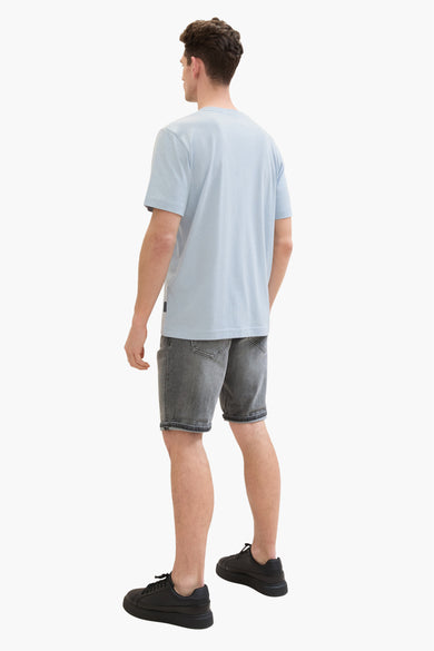 Short - light grey denim