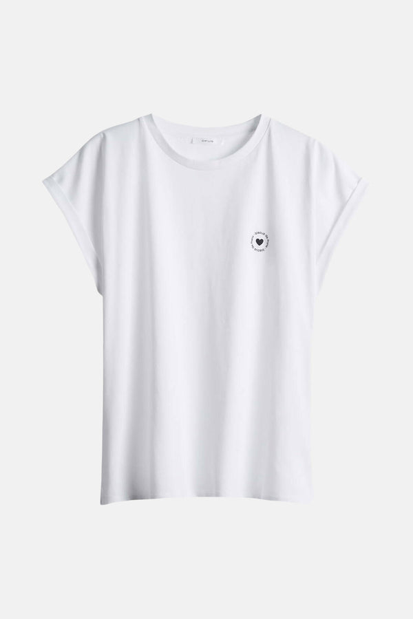 Top uni manches courtes Blanc - OPUS
