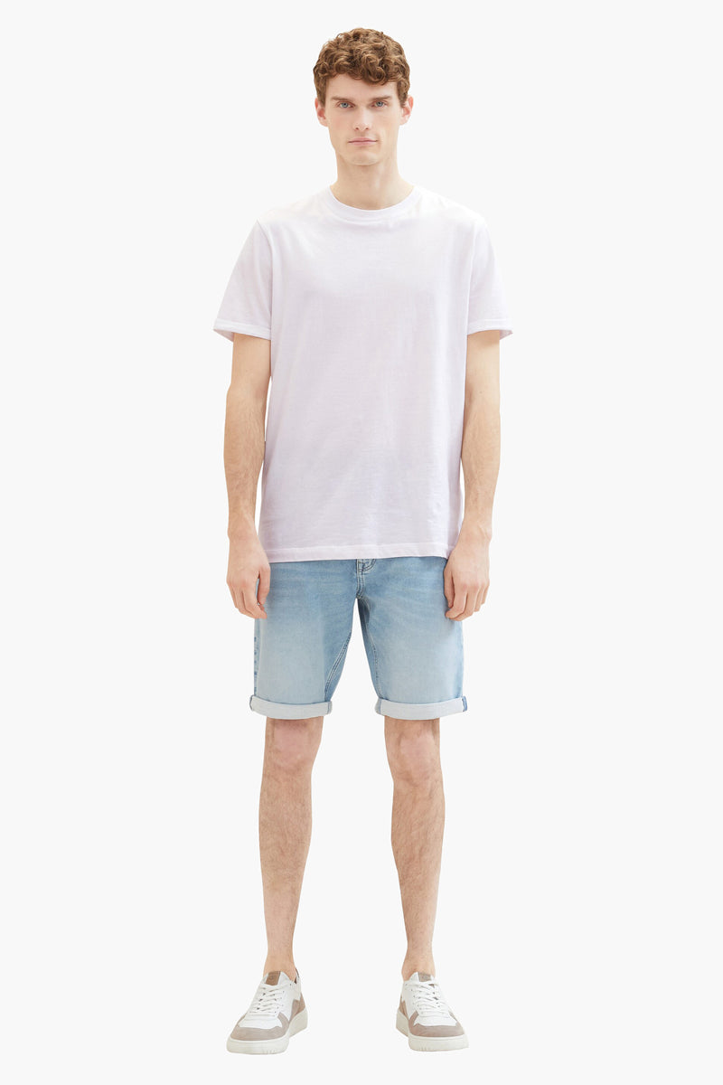 Short - light blue denim