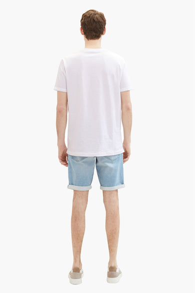 Short - light blue denim