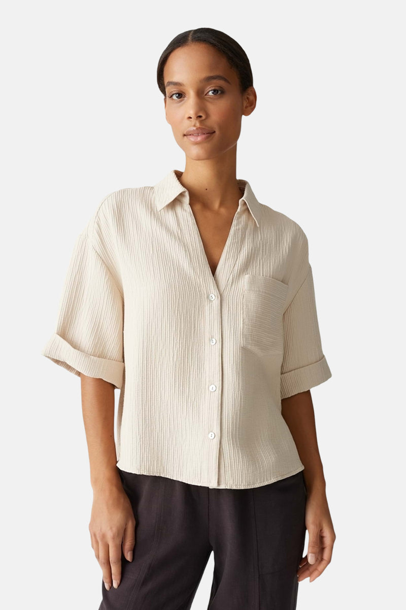 Hemd (korte mouwen) Beige - OPUS