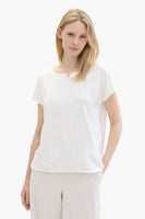 T-shirt met korte mouwen - ecru