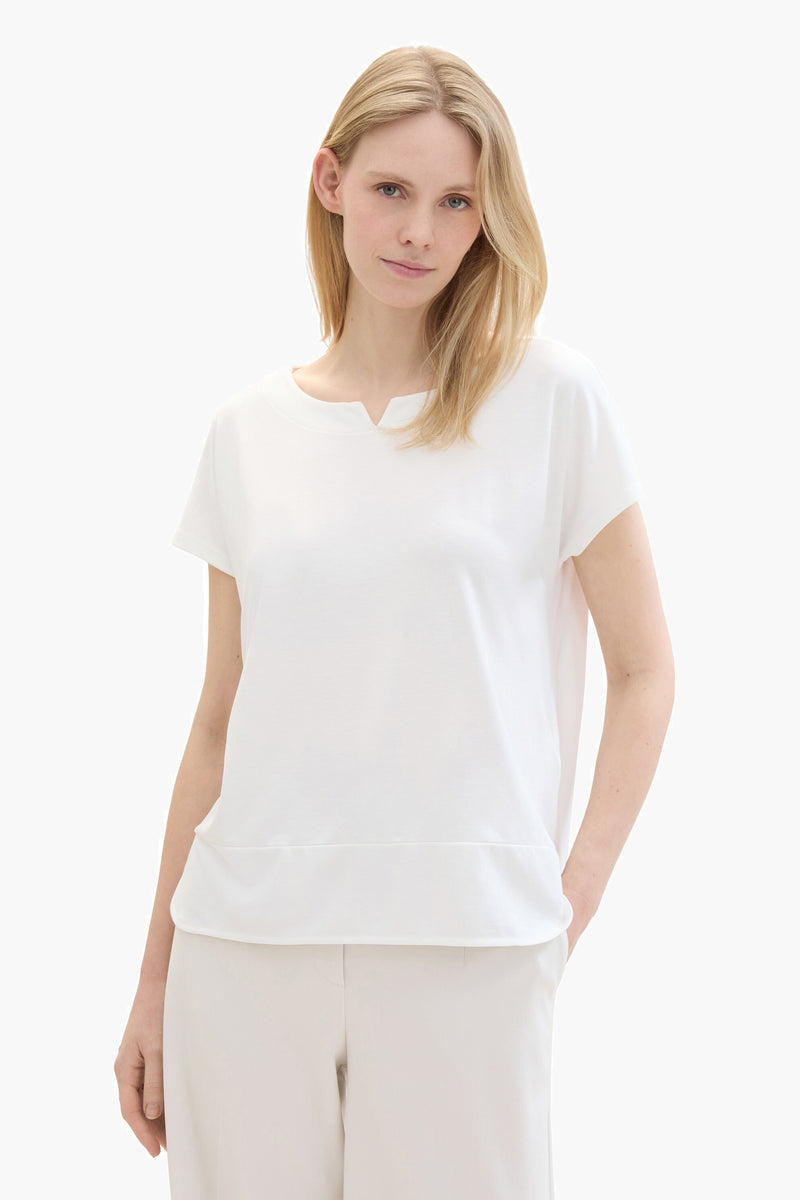 T-shirt met korte mouwen - ecru