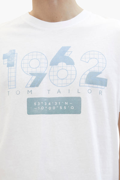 T-shirt (manches courtes) Blanc - Tom Tailor