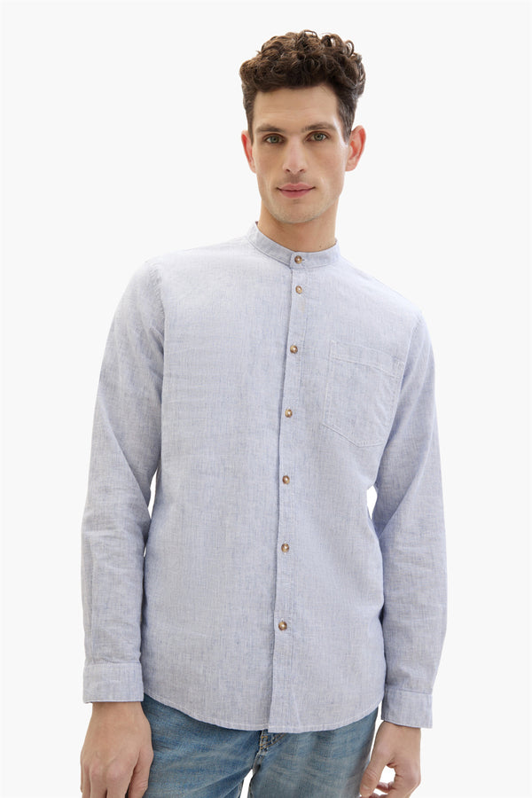 Chemise (manches longues) Bleu - Tom Tailor