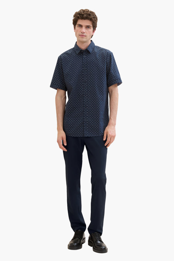 Chemise (manches courtes) Bleu - Tom Tailor
