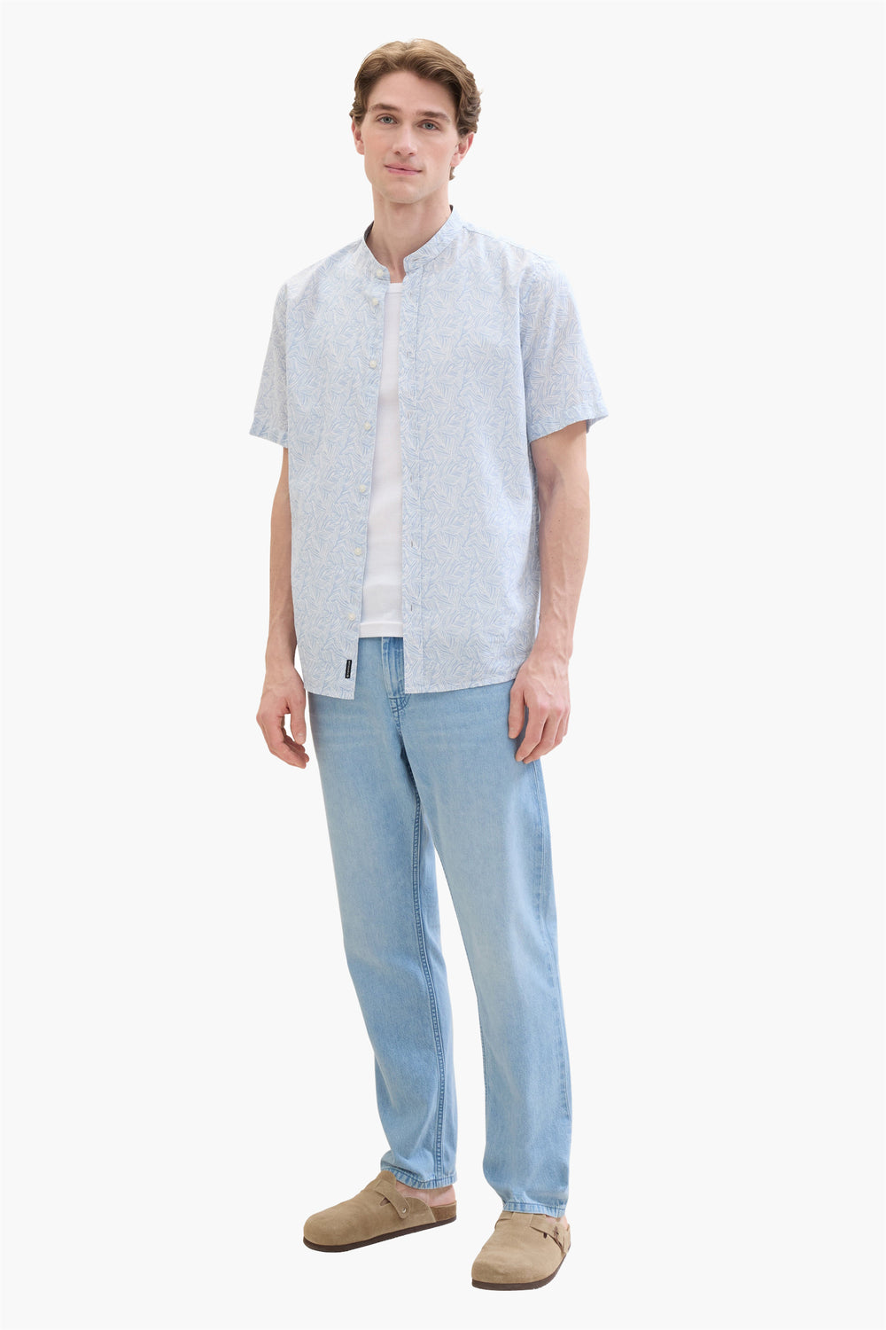 Chemise (manches courtes) Bleu - Tom Tailor