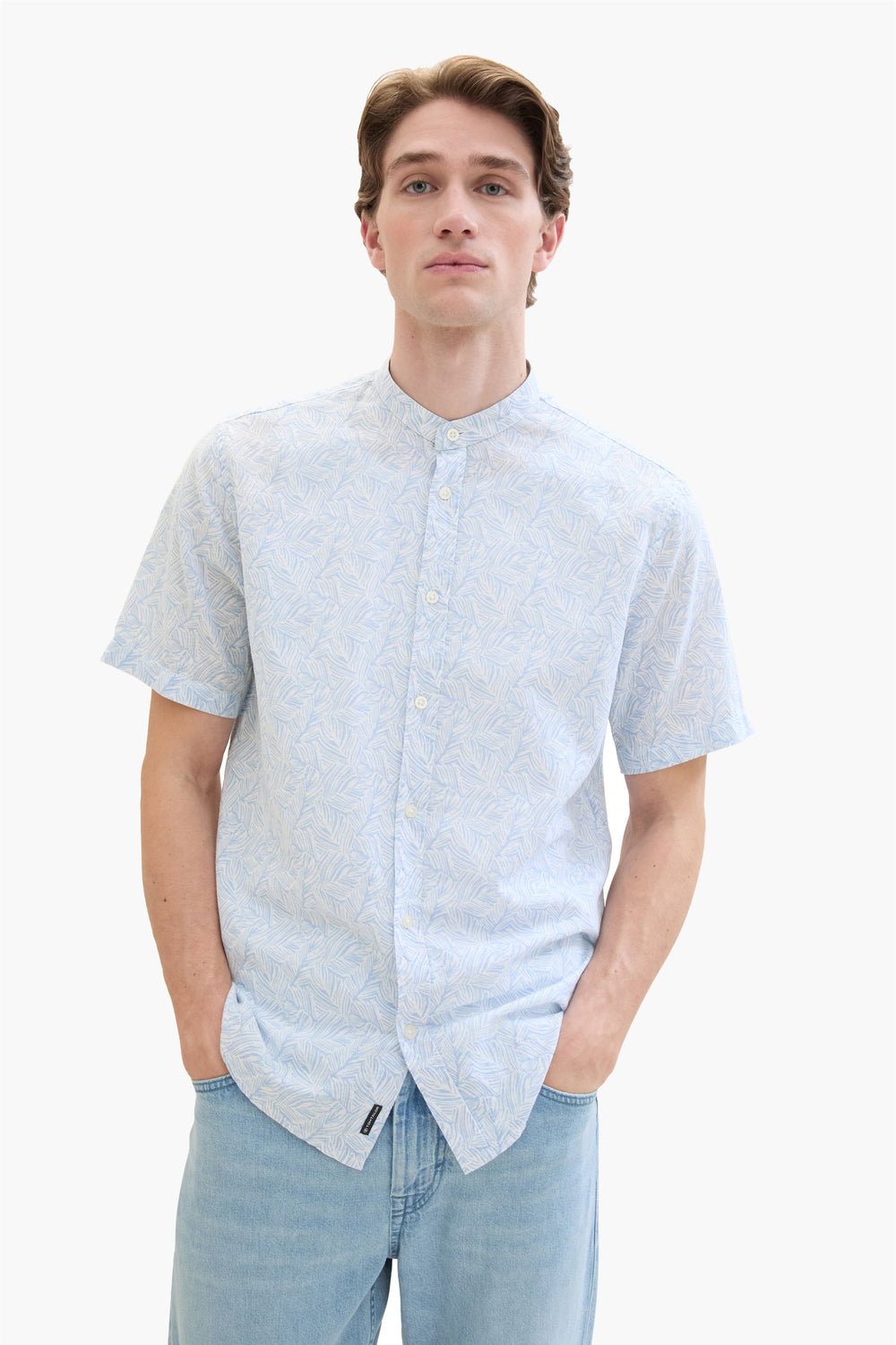 Chemise (manches courtes) Bleu - Tom Tailor