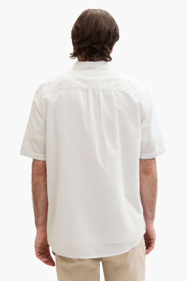 Chemise (manches courtes) Blanc - Tom Tailor