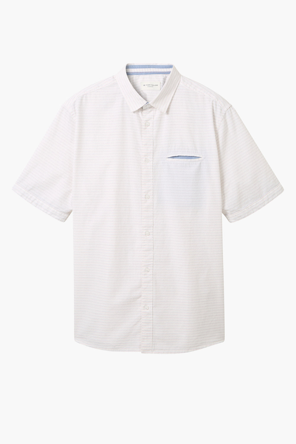 Chemise (manches courtes) Blanc - Tom Tailor