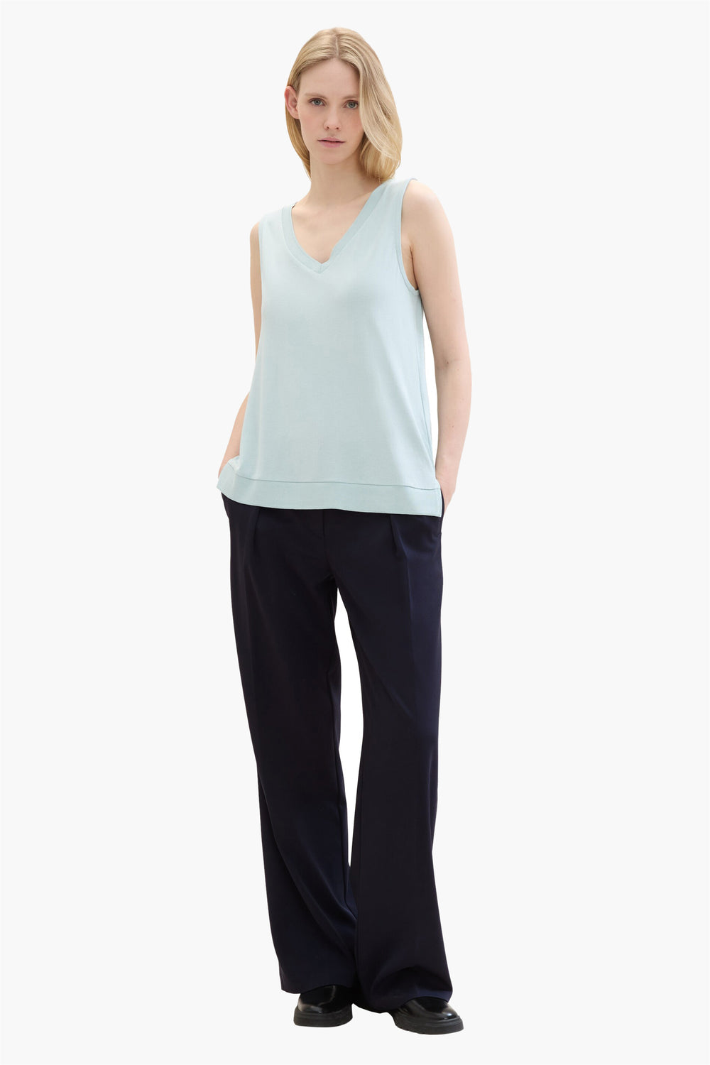 Top (sans manches) Bleu - Tom Tailor