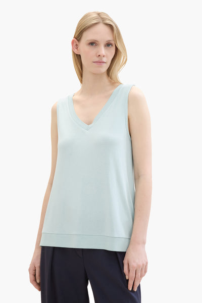 Top (sans manches) Bleu - Tom Tailor