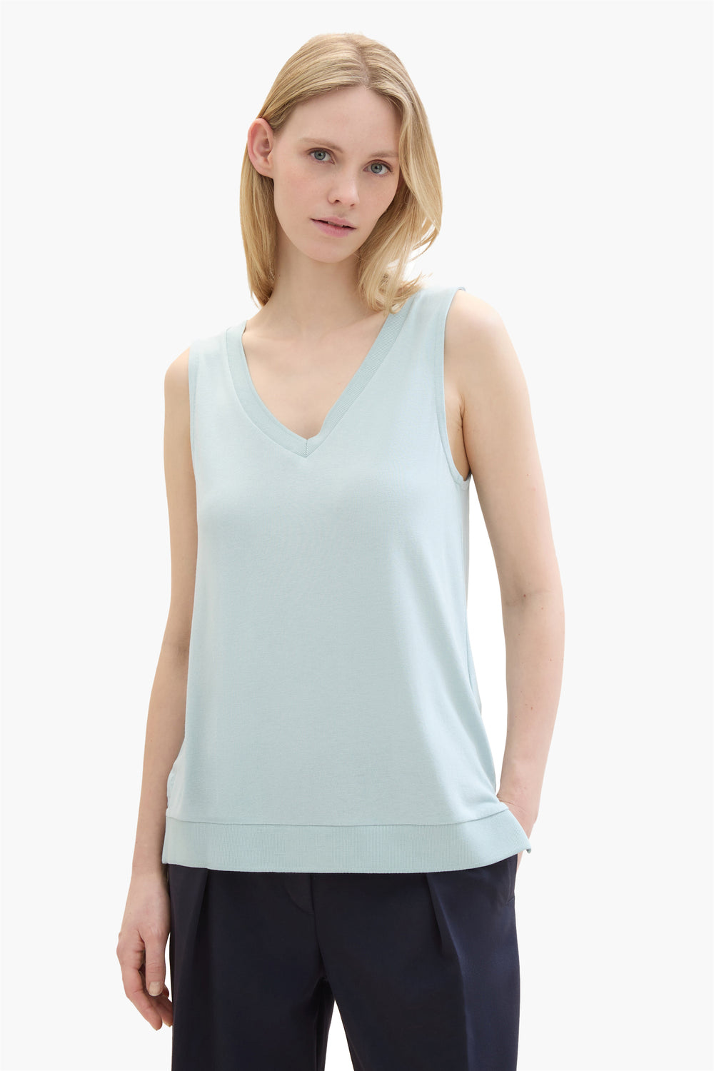 Top (sans manches) Bleu - Tom Tailor