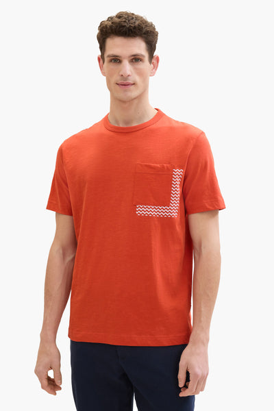T-shirt (manches courtes) Orange - Tom Tailor