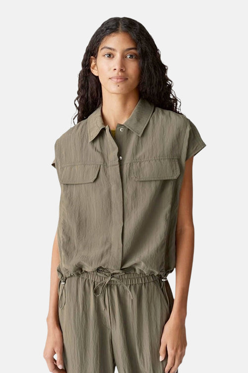 Hemd met korte mouwen - Kaki