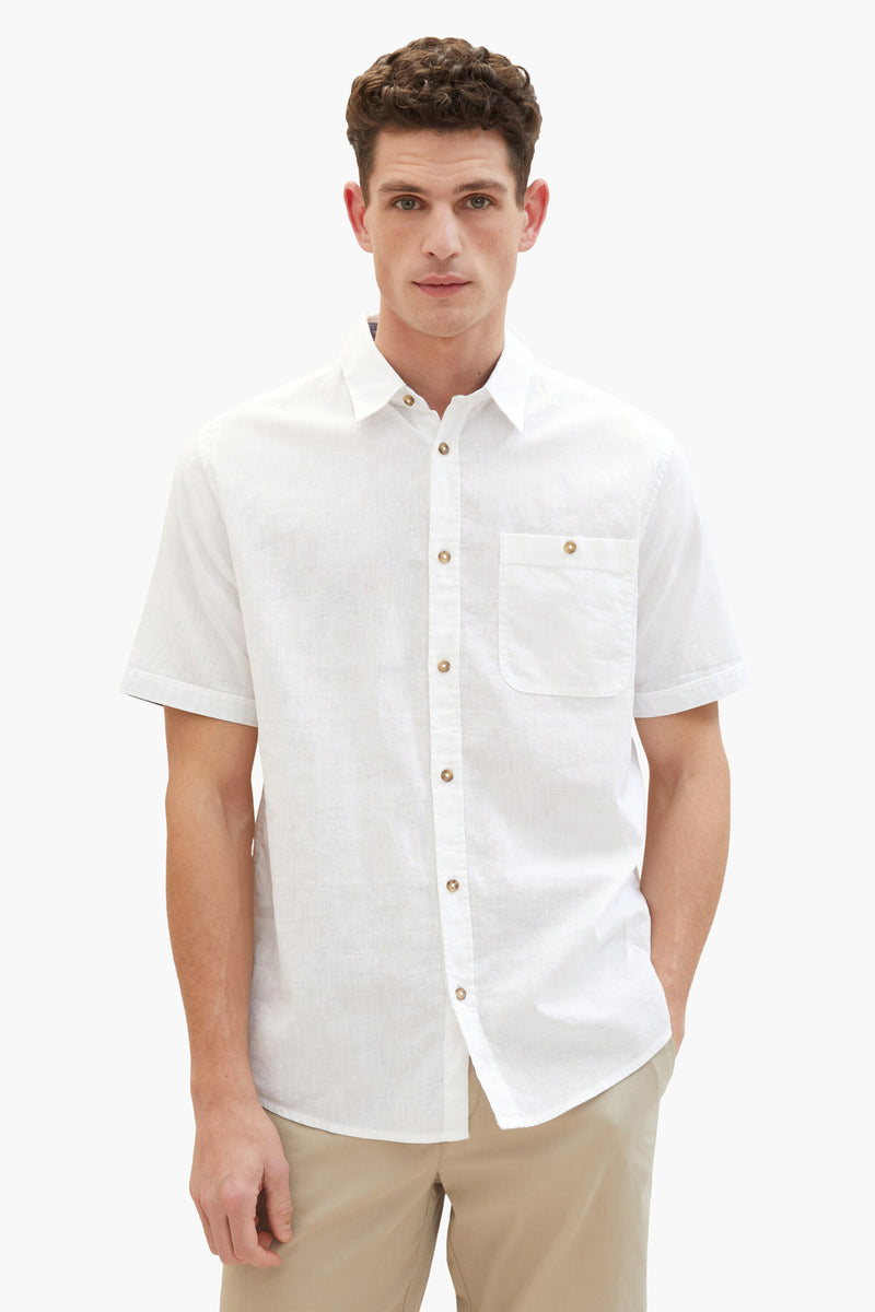 Chemise &agrave; manches courtes - blanc