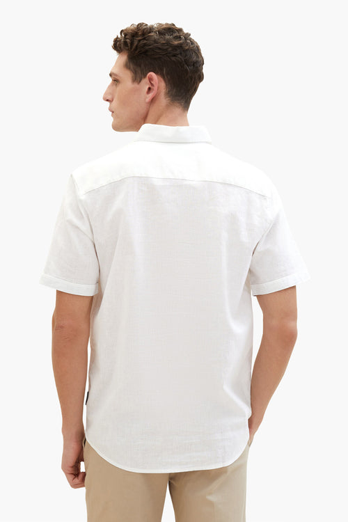 Chemise &agrave; manches courtes - blanc