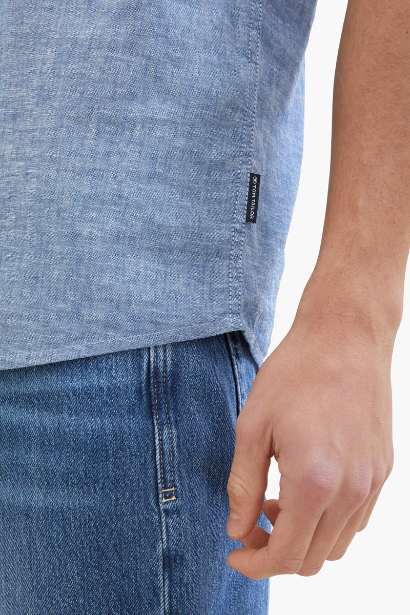 Chemise &agrave; manches courtes - bleu - Tom Tailor - 5