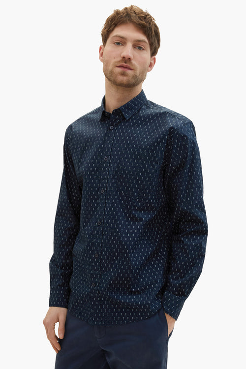 Chemise (manches longues) Bleu - Tom Tailor