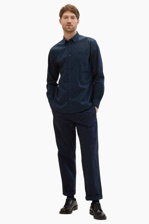 Chemise (manches longues) Bleu - Tom Tailor